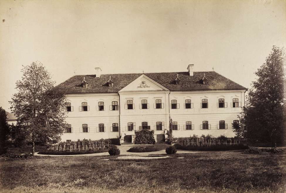 Boldogkőváralja, Péchy-Zichy-kastély, hatalmas birtokal. A felvétel 1895-1899 között készült