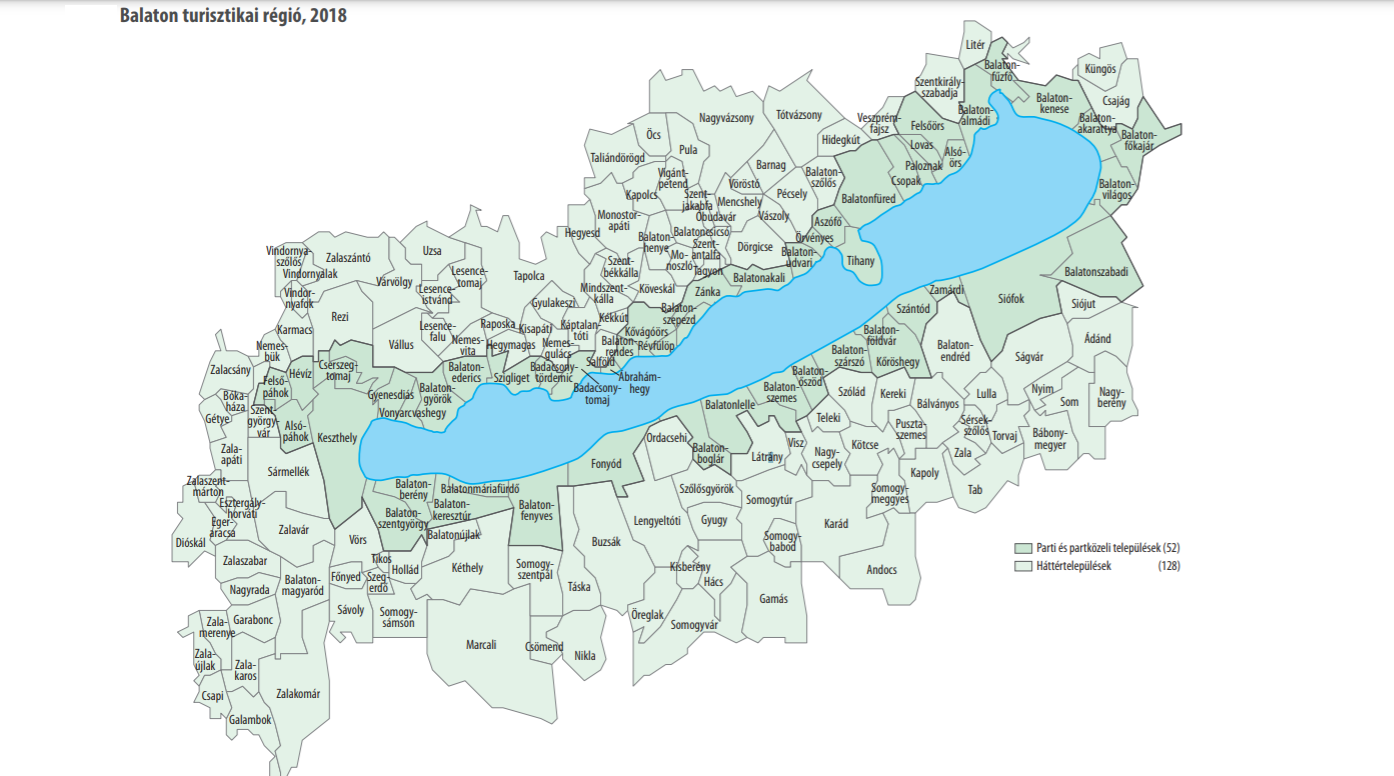 Balaton turisztikai régió térkép