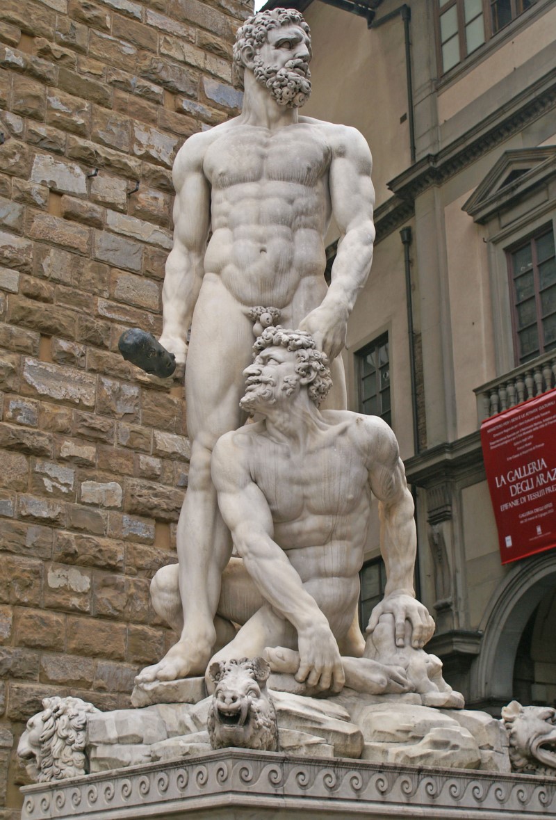 Hercules és Cacus szobra