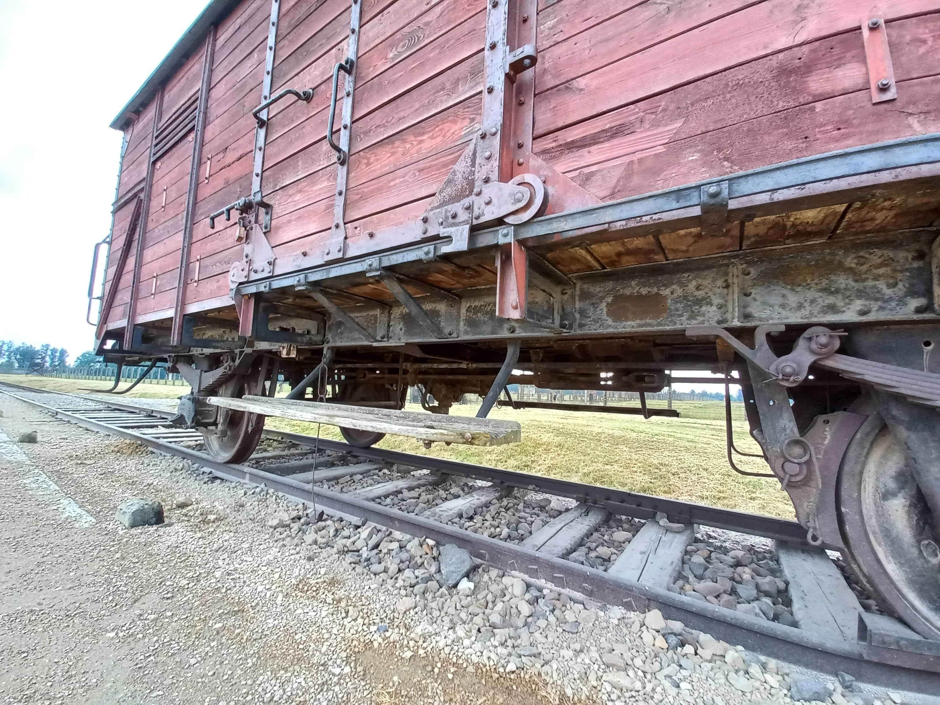 Vagon a Birkenau táborban
