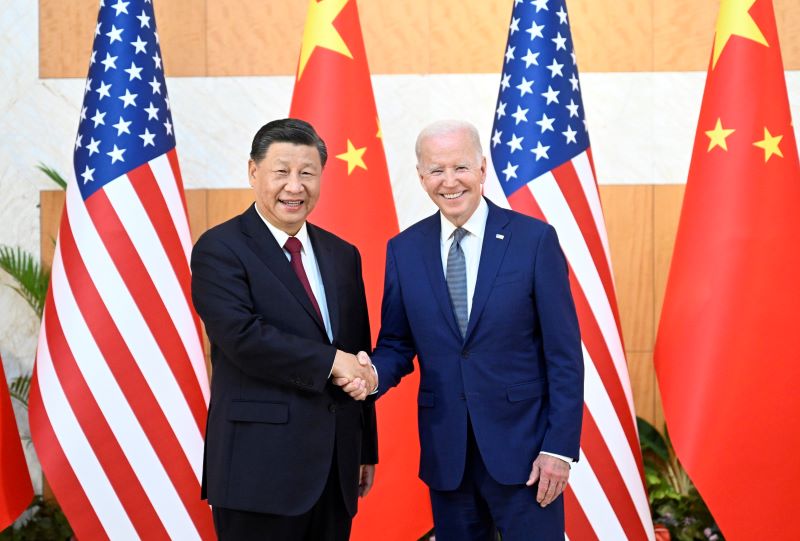 Joe Biden amerikai elnök és Hszi Csin-ping kínai elnök