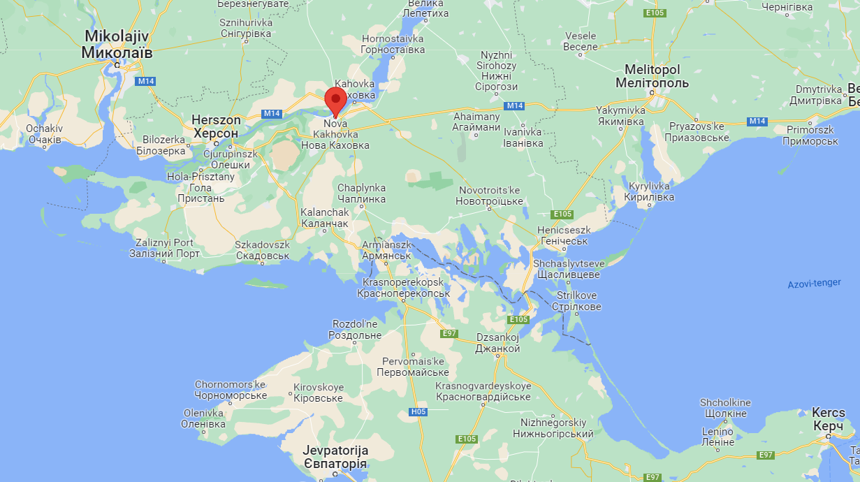 Az orosz csapatok megszállták Nova Kakhovkát
