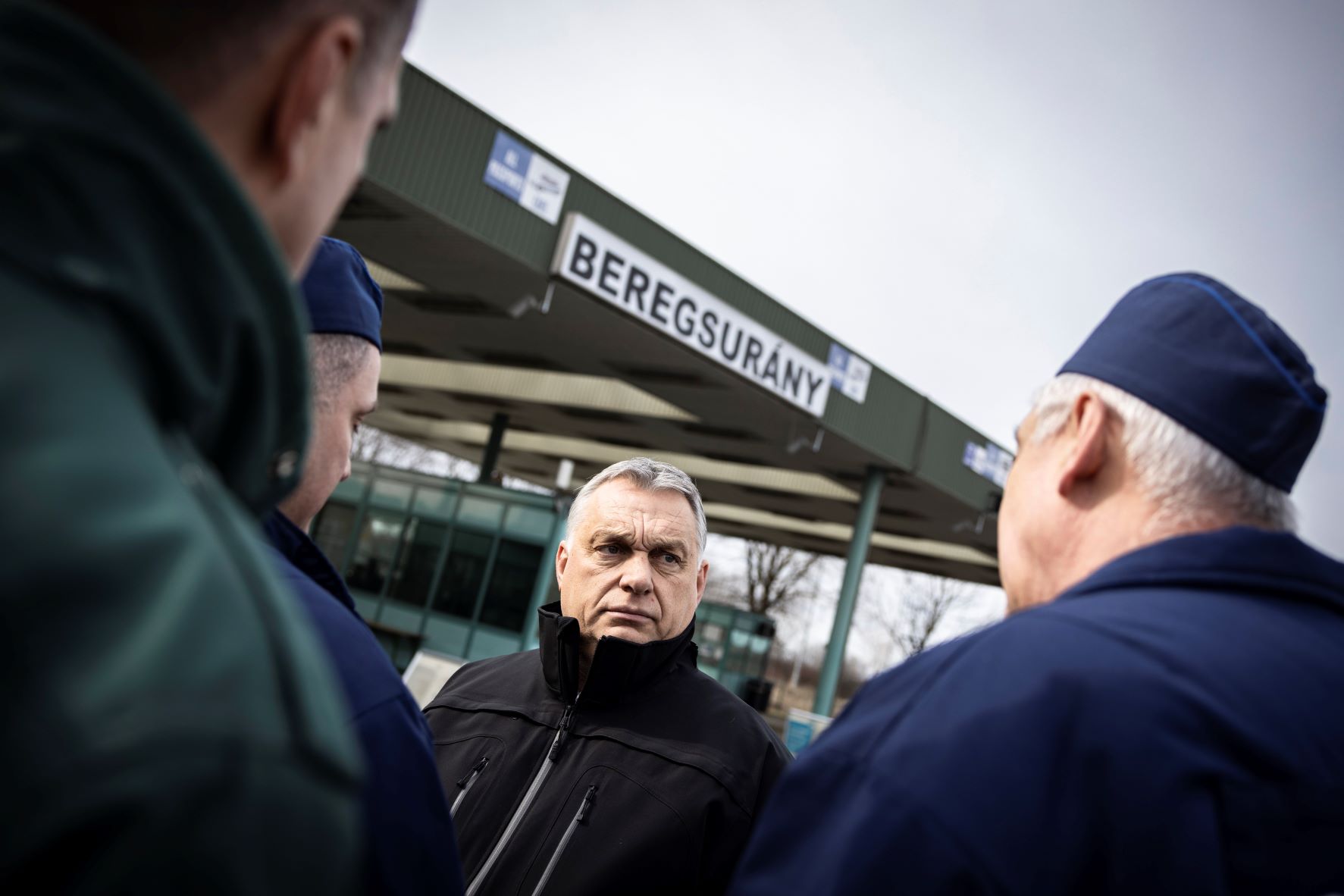 Orbán Viktor miniszterelnök Beregsurányban, az ukrán-magyar határon