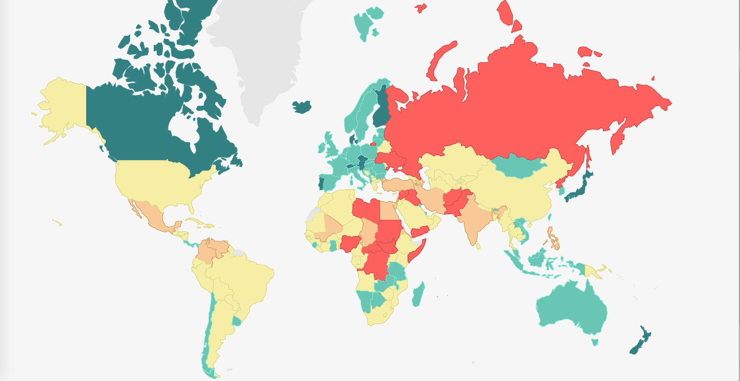 global peace index béke háború