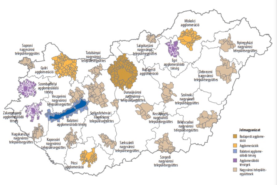 Agglomerációk és településegyüttesek Magyarországon
